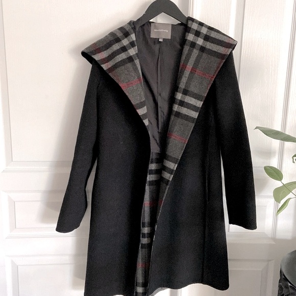 Marisfrolg Wool Coat with Hood - Picture 1 of 16